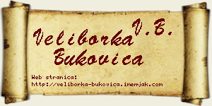 Veliborka Bukovica vizit kartica